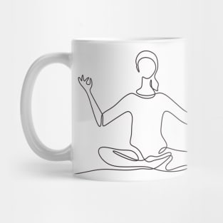 One Line Yoga Mug